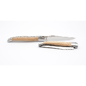 Laguiole 12 cm chêne ressort forgé