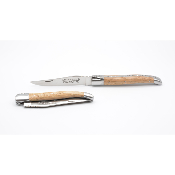 Laguiole 12 cm chêne ressort forgé