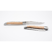 Laguiole 12 cm érable moucheté ressort forgé