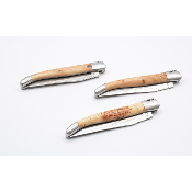 Laguiole 12 cm loupe de genévrier ressort forgé
